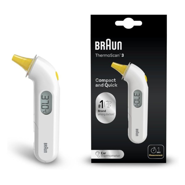 Termómetro de oído Braun ThermoScan 3 | Medición rápida y