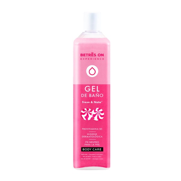 Gel de Baño Betrés On Fresa y Nata 750 ml | Aroma dulce y