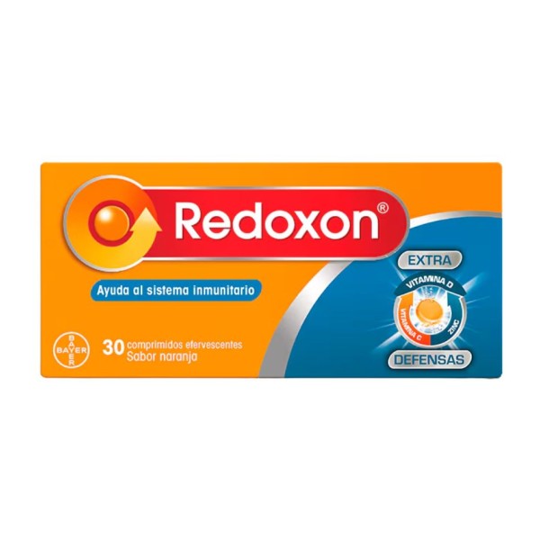 Redoxon Extra Defensas 30 Comprimidos Efervescentes Sabor Naranja