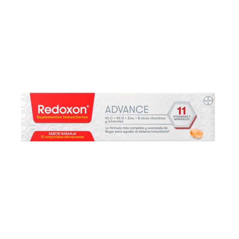 Redoxon Advance 15 Comprimidos Efervescentes Vitaminas y Minerales Defensas