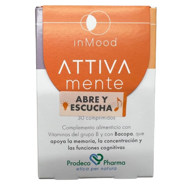 inMood ATTIVAmente 30 comprimidos – Integrador vegetal para memoria y funciones cognitivas