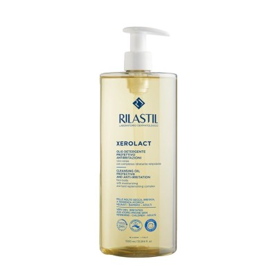 Rilastil Xerolact Duplo Aceite Limpiador 1 L + 1 L – Limpieza suave y protección para piel seca