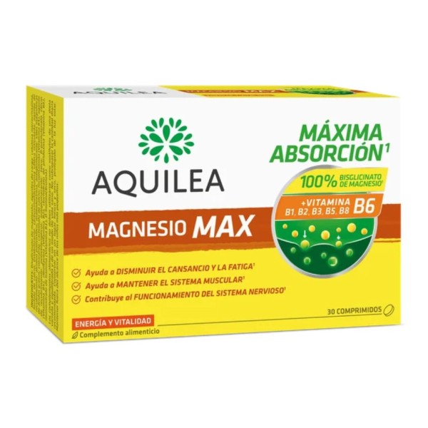 Aquilea Magnesio Max 30 Comprimidos – Magnesio de alta absorción y vitaminas B