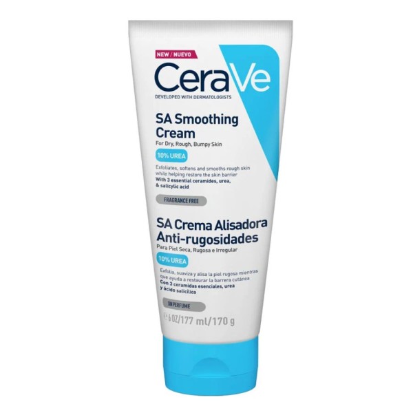 CeraVe SA Crema Alisadora Anti-Rugosidades 170 g – piel áspera