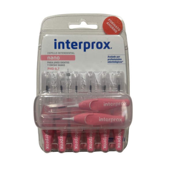 Interprox 4G Nano 14 Unidades – Cepillo interdental ultra-fino 0,7 mm