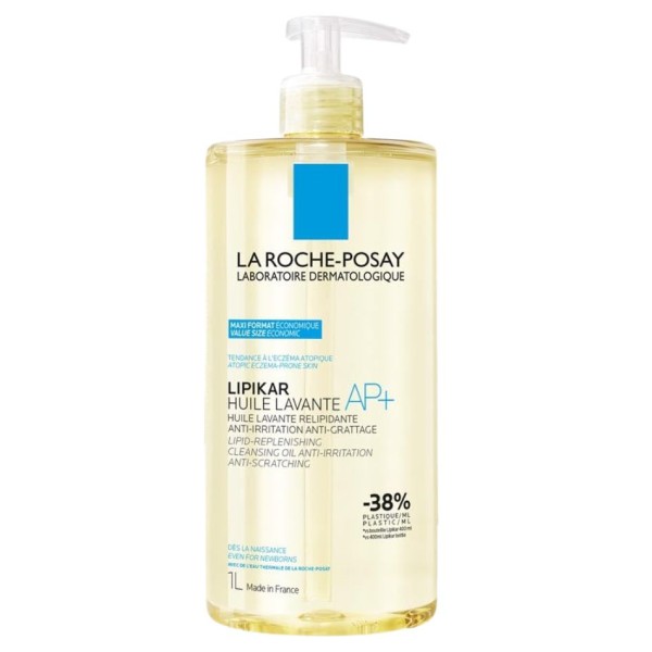 Lipikar Huile Lavante AP+ 1 L La Roche-Posay – Aceite limpiador relipidizante para piel muy seca o atópica
