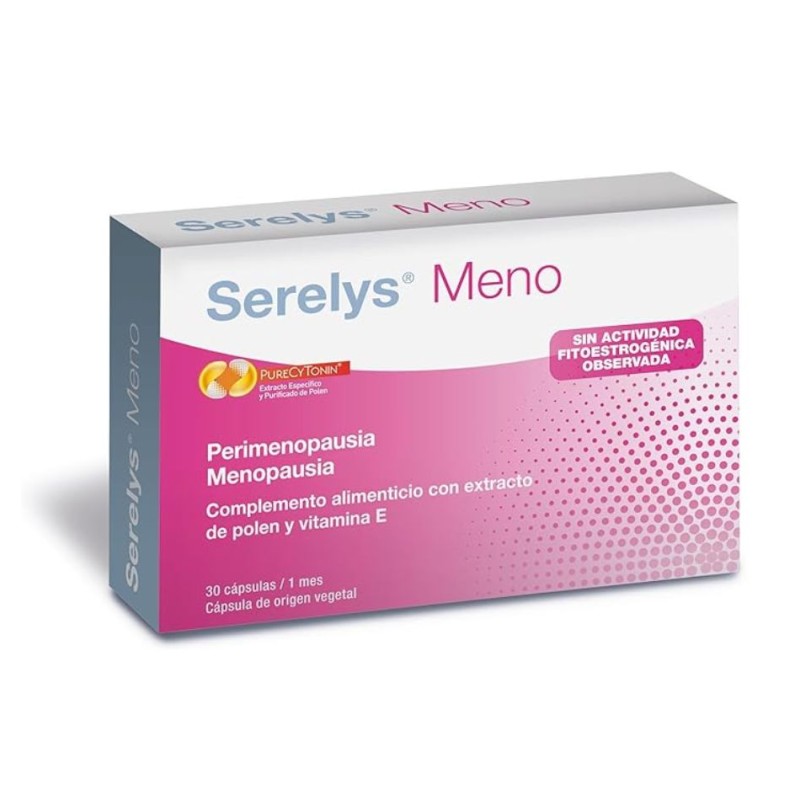 Serelys Meno 30 Cápsulas – Complemento para la perimenopausia y menopausia