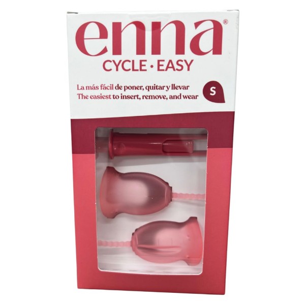 Enna Cycle Easy Cup Pack 2 Copas Talla S + Aplicador + Caja Esterilizadora – Copa Menstrual Silicona Médica