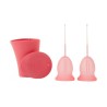 Enna Cycle Easy Cup – Pack 2 Copas Talla S + Caja Esterilizadora – Copa Menstrual Silicona Médica
