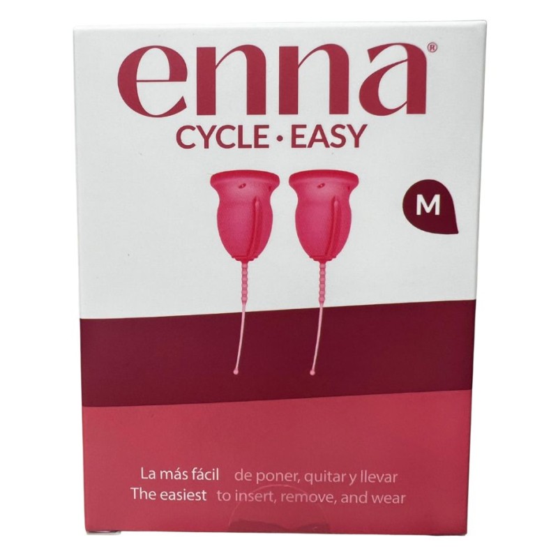 Enna Cycle Pack 2 Copas Talla M + Caja Esterilizadora – Copa Menstrual Silicona Médica