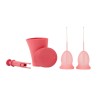 Enna Cycle Easy Cup Pack 2 Copas Talla M + Aplicador + Caja Esterilizadora – Copa Menstrual Silicona Médica