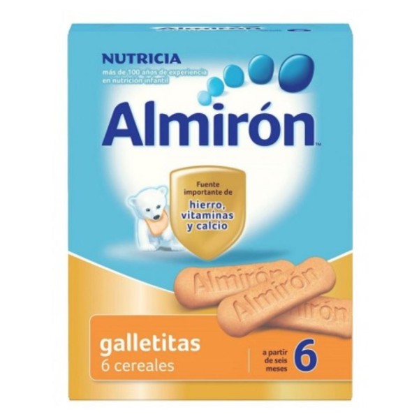 Almirón Galletitas 6 Cereales 180 g – Desde 6 meses, Hierro, Calcio & Vitaminas
