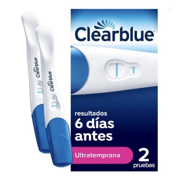 Clearblue Test de Embarazo Ultratemplana Pack 2 Unidades – Detección precoz fiable