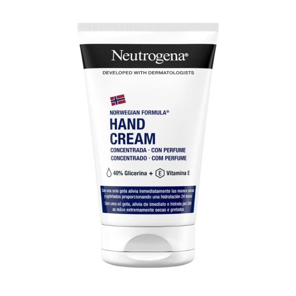 Neutrogena Fórmula Noruega Crema de Manos Concentrada con Perfume 50 ml – Hidratación Intensa