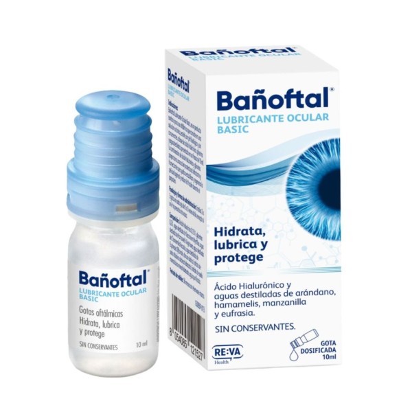 Bañoftal Lubricante Ocular Basic 10 ml – Hidratación y Confort Ocular
