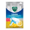 VICKS Limón Caramelo Duro con Mentol 72 g – Caramelos balsámicos refrescantes para garganta