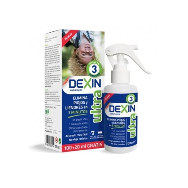 Dexin Antipiojos 120 ml – tratamiento eficaz contra piojos y liendres