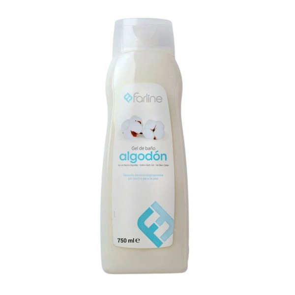 Farline Gel de Baño Flor de Algodón 750 ml – Limpieza suave y cuidado diario
