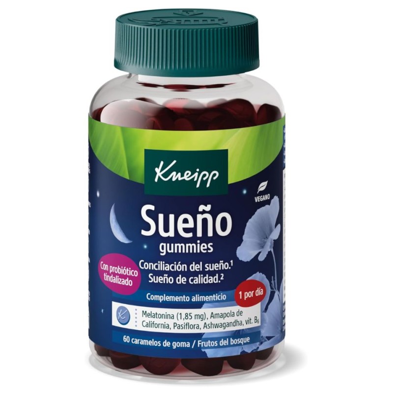 Kneipp Sueño 60 Gummies sabor frutos del bosque – complemento para conciliar el sueño
