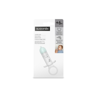 Suavinex Limpiador Nasal de Bebés Reutilizable +6 meses – higiene nasal suave