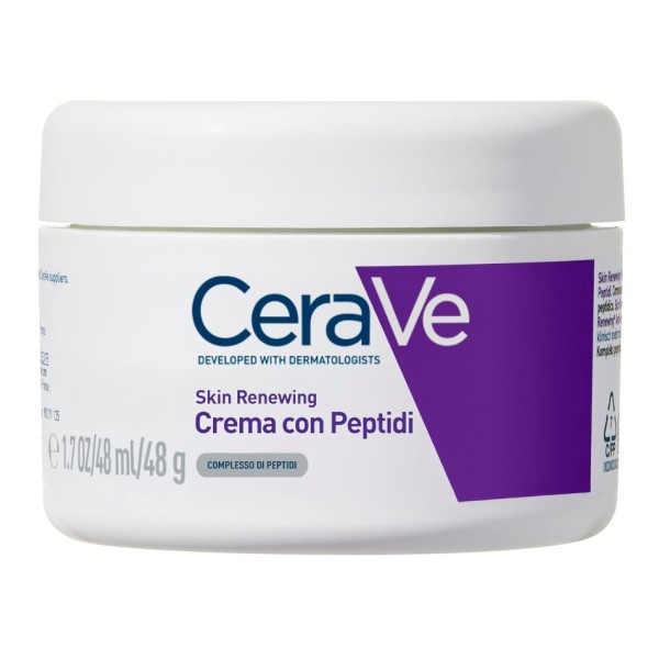 CeraVe Skin Renewing Crema con Péptidos 48 ml – hidratación antiedad con ceramidas