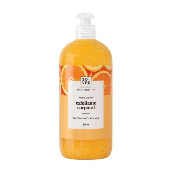 Soivre Gel de Baño Exfoliante 500 ml – aroma cítrico para piel suave