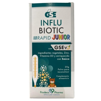 GSE Influbiotic Rapid Junior 20 g – Complemento alimenticio para defensas infantiles