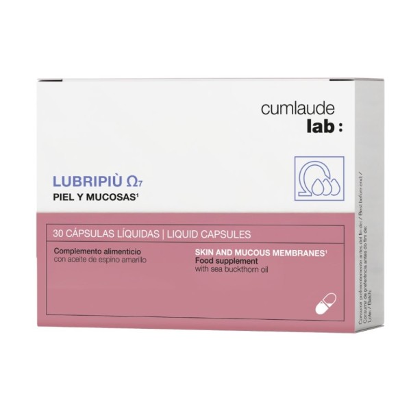 Cumlaude Lab Lubripiù Omega 7 30 Cápsulas – Complemento alimenticio para piel y mucosas