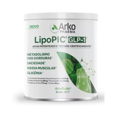 Arkofluido Lipopic GLP-1 270 g – Complemento alimenticio para control de peso y metabolismo