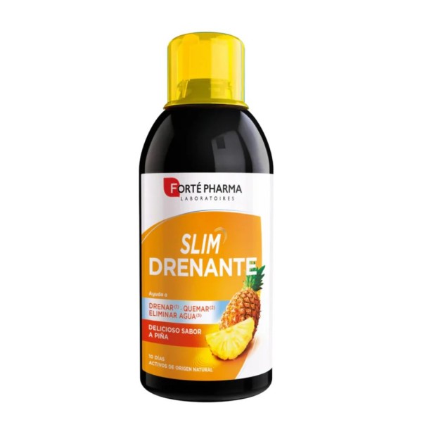 Forte Pharma Slim Drenante 500 ml – Complemento alimenticio drenante sabor piña