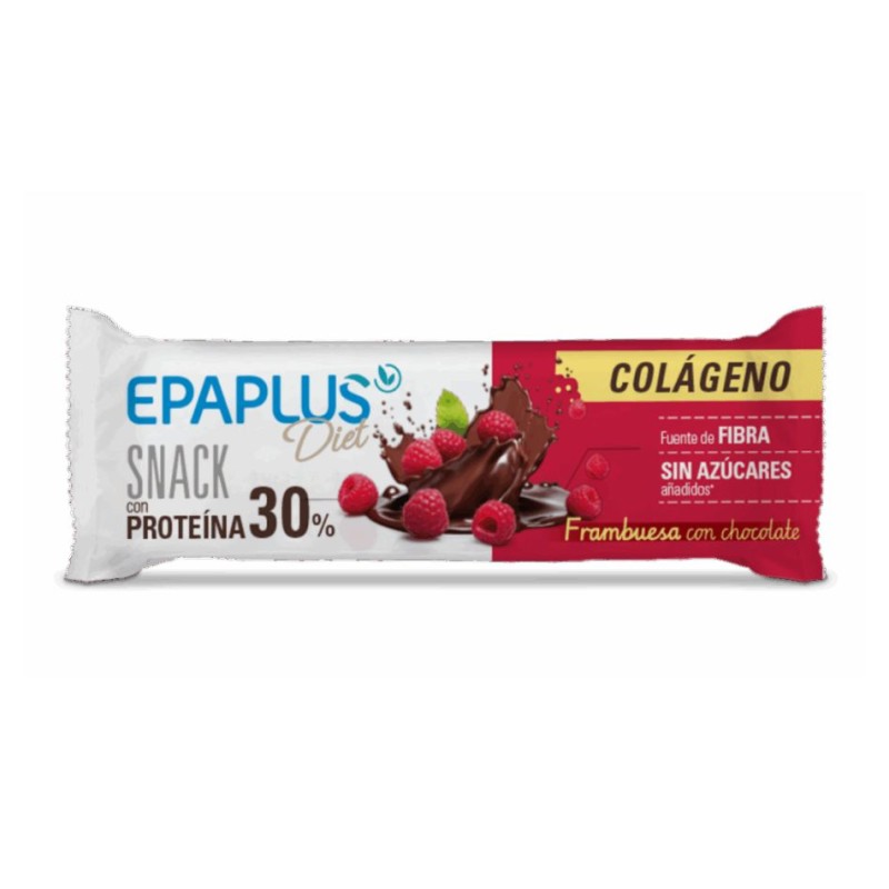 Epaplus Diet Barrita Sabor Frambuesa con Chocolate – Complemento alimenticio proteico y saciante