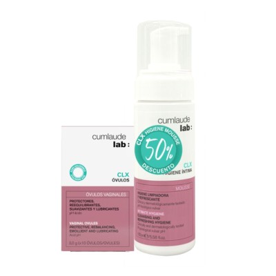 Cumlaude CLX Pack Óvulos Vaginales + Mousse Higiene Íntima – Pack Completo Cuidado Íntimo