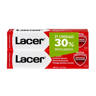 Pack Ahorro Lacer Pasta Dental 2×125 ml | Higiene Bucal Completa