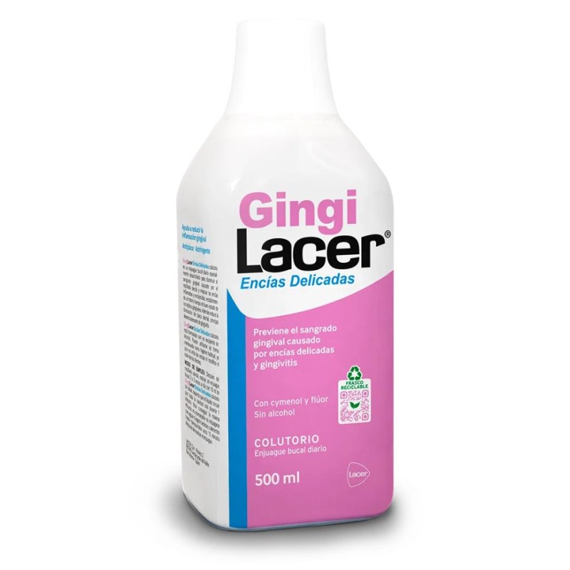 Gingilacer Encías Delicadas Colutorio 500 ml – Enjuague bucal de cuidado periodontal