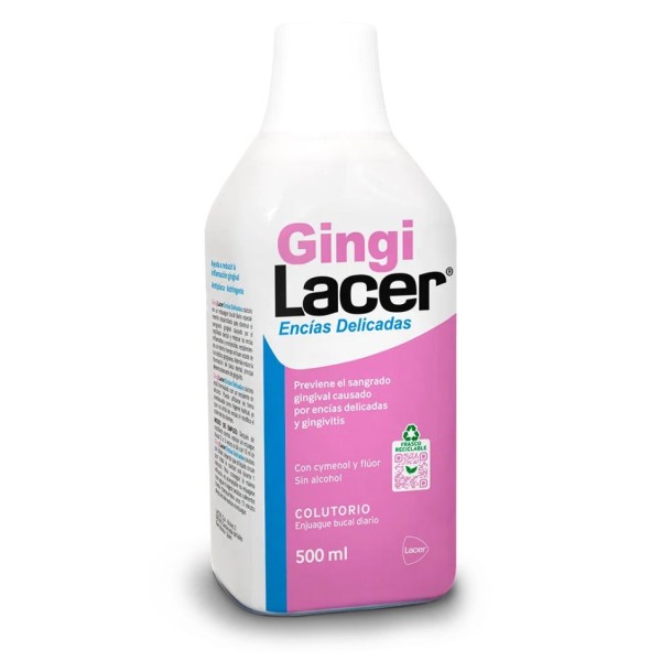 Gingilacer Encías Delicadas Colutorio 500 ml – Enjuague bucal de cuidado periodontal