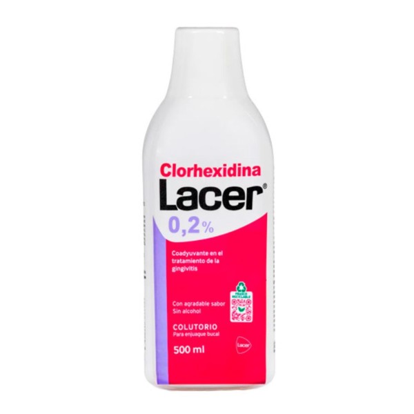 Lacer Colutorio Clorhexidina 0,2% 500 ml – Enjuague bucal antiséptico intensivo