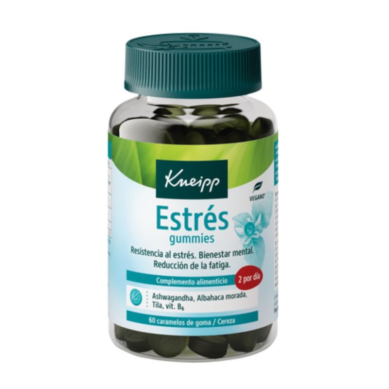 Kneipp Estrés 60 Gummies Sabor Cereza – Complemento alimenticio para resistencia al estrés