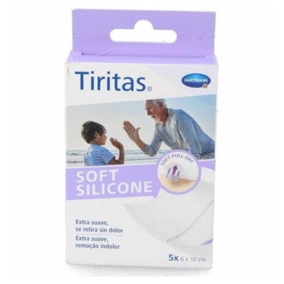 Tiritas Soft Silicone Apósito Adhesivo 5 U 6 × 10 cm – Apósitos adhesivos de silicona suave
