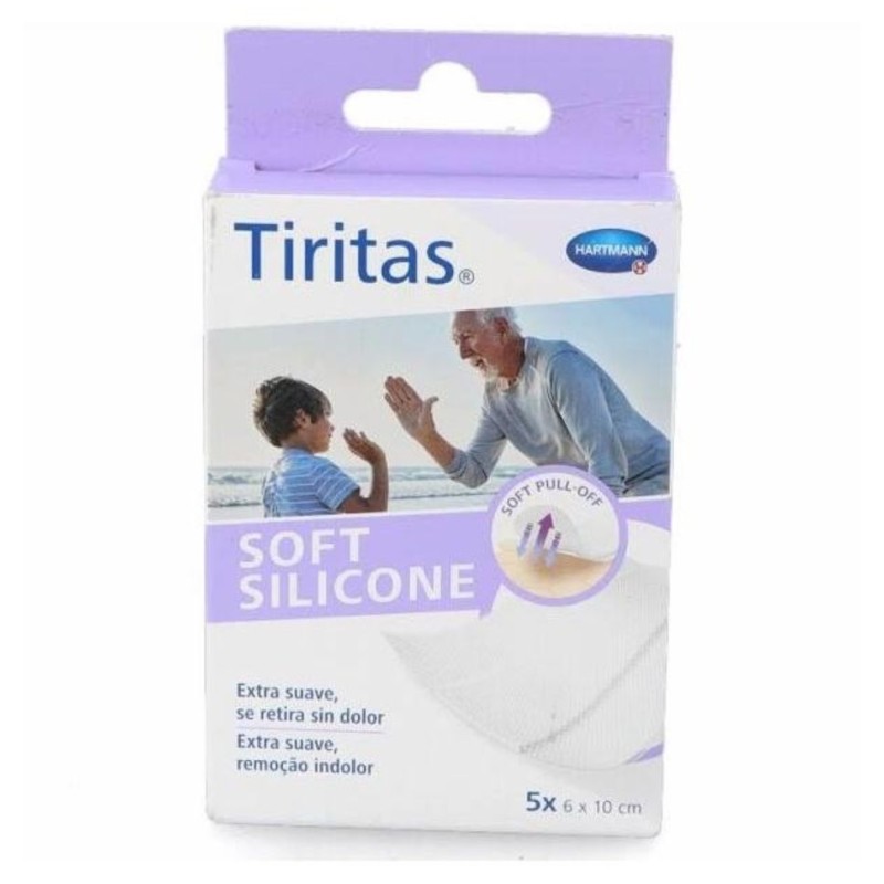 Tiritas Soft Silicone Apósito Adhesivo 5 U 6 × 10 cm – Apósitos adhesivos de silicona suave