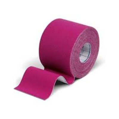 Cinta Kinesiológica Dermaplast Active Rosa 5 m × 5 cm – Soporte elástico para músculos y articulaciones