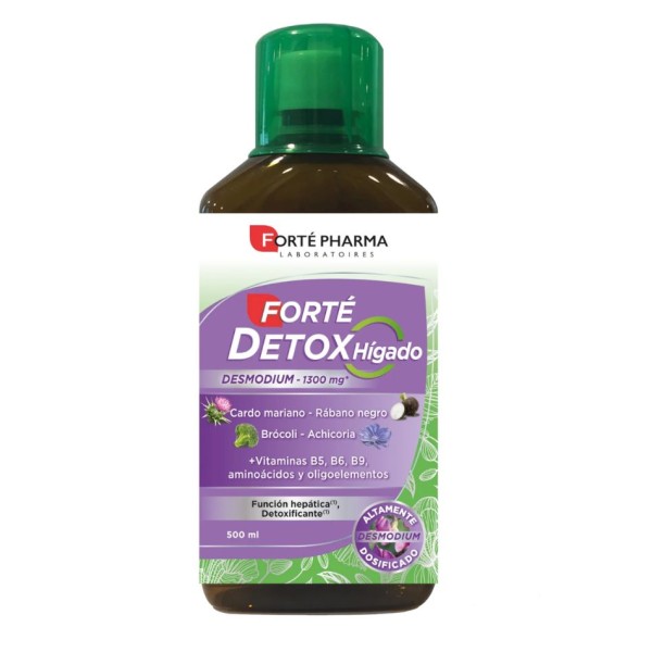 Forté Detox Hígado 500 ml – Complemento alimenticio para apoyo hepático y detox
