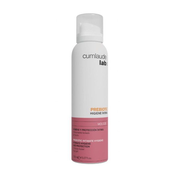 Cumlaude Lab Prebiotic Higiene Íntima 150 ml – Mousse limpiador íntimo con prebióticos