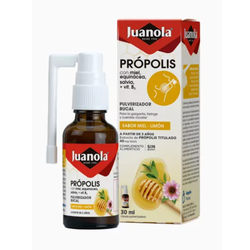 Juanola Própolis Pulverizador Bucal 30 ml | Spray bucal con própolis y extractos naturales