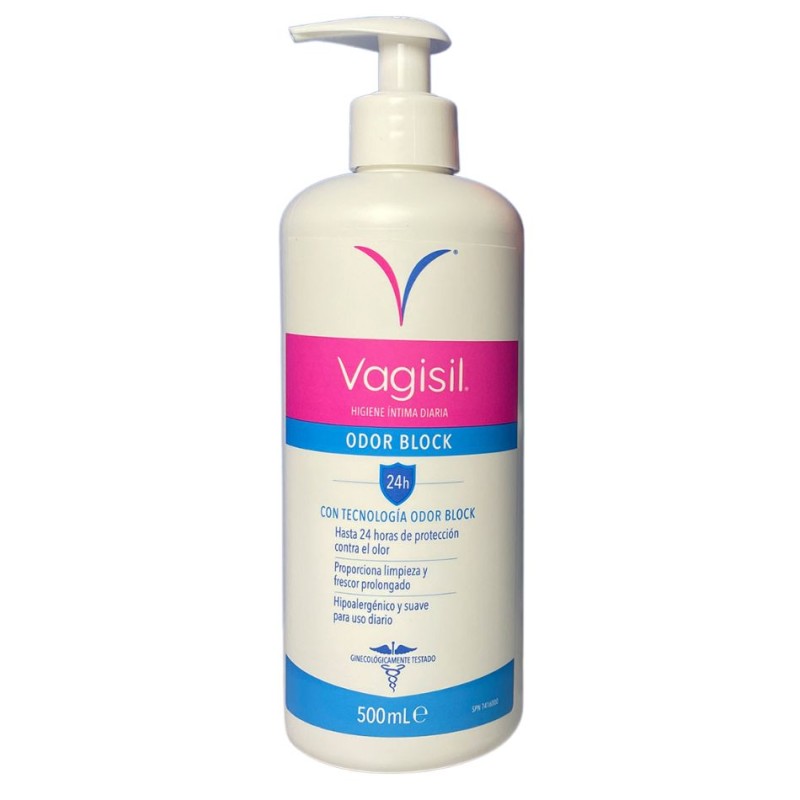 Vagisil Higiene Íntima Odor Block 500 ml – Gel de Higiene Íntima con Protección Contra Olores