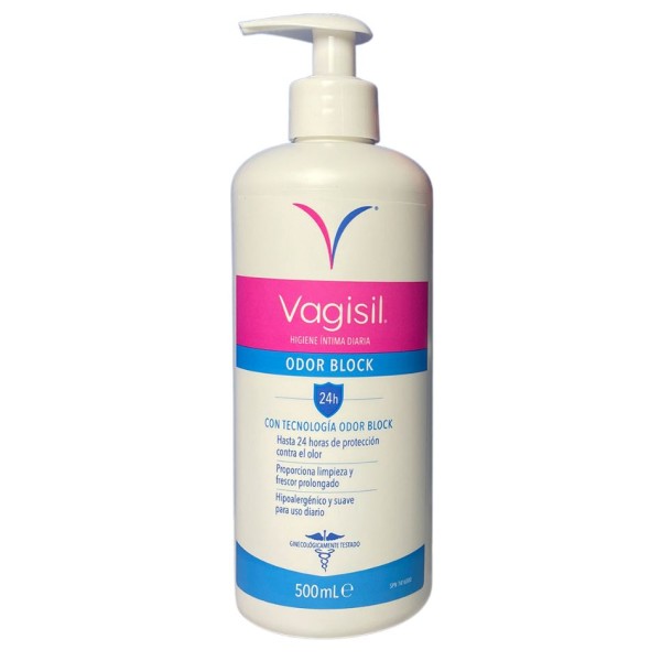 Vagisil Higiene Íntima Odor Block 500 ml – Gel de Higiene Íntima con Protección Contra Olores