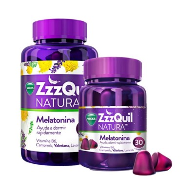 ZzzQuil Natura 90 Gummies Frutos del Bosque | Complemento para Dormir Mejor