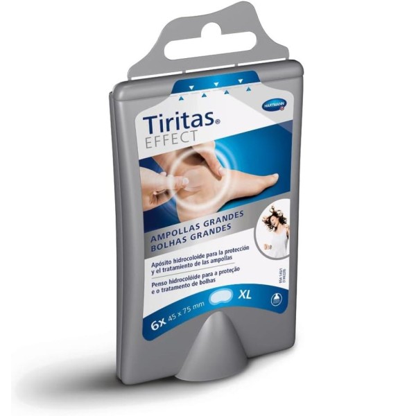 Tiritas Effect Ampollas Grandes 75 x 45 mm 6 Apósitos – Apósitos Hidrocoloides