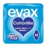 Evax Cottonlike Superplus con Alas 12 Compresas – Protección Menstrua