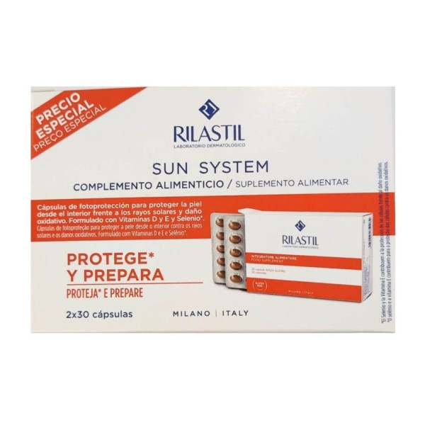 Rilastil Sun System 2 Envases 30 Cápsulas
