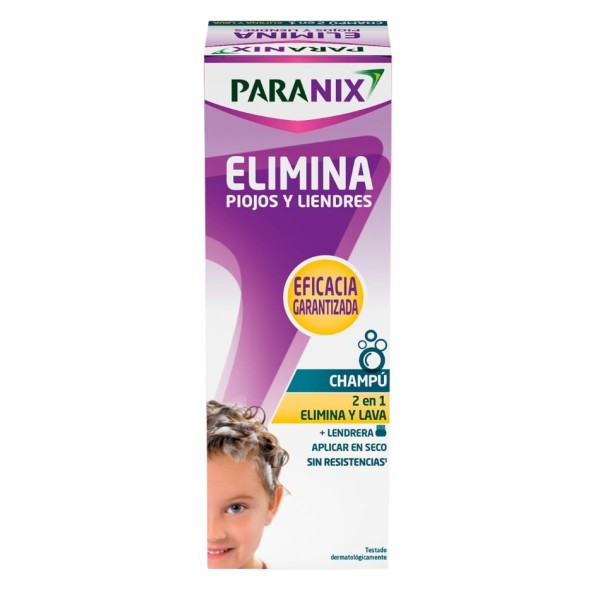 Paranix Champú Elimina Piojos y Liendres 200 ml Tratamiento Antipiojos